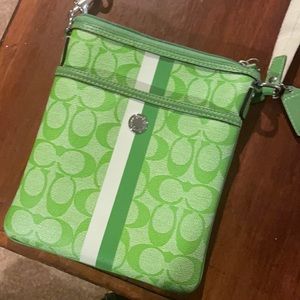Coach green Crossbody bag only used a few times